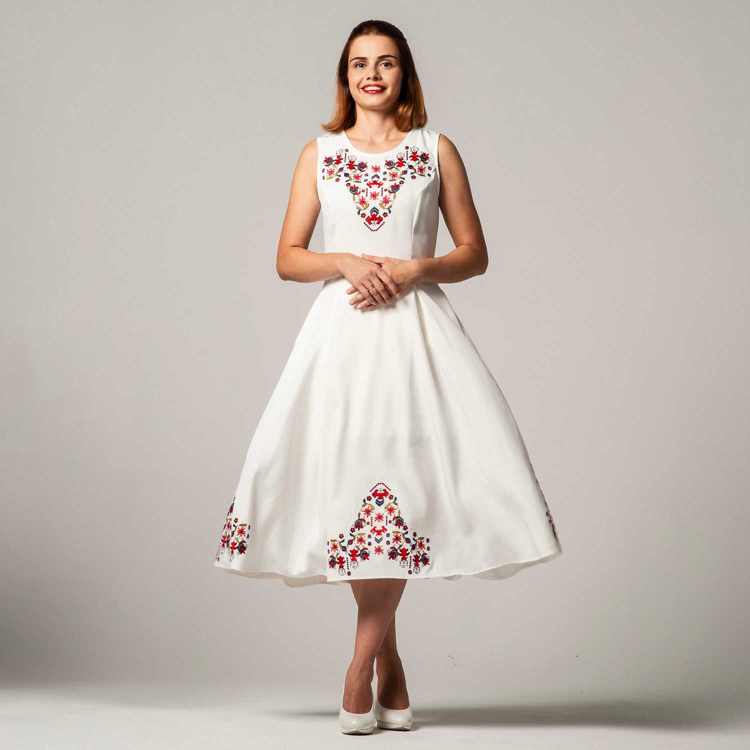Dress with Samokov embroidery