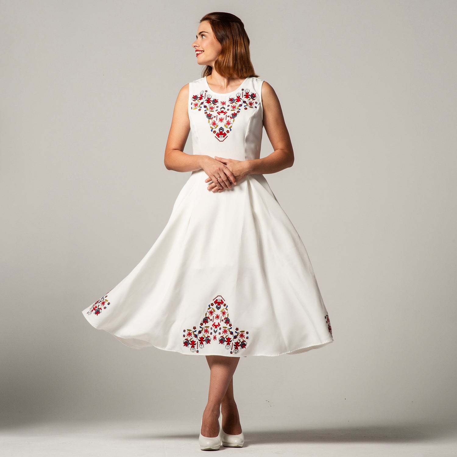 Dress with Samokov embroidery