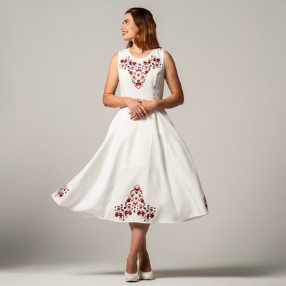 Dress with Samokov embroidery