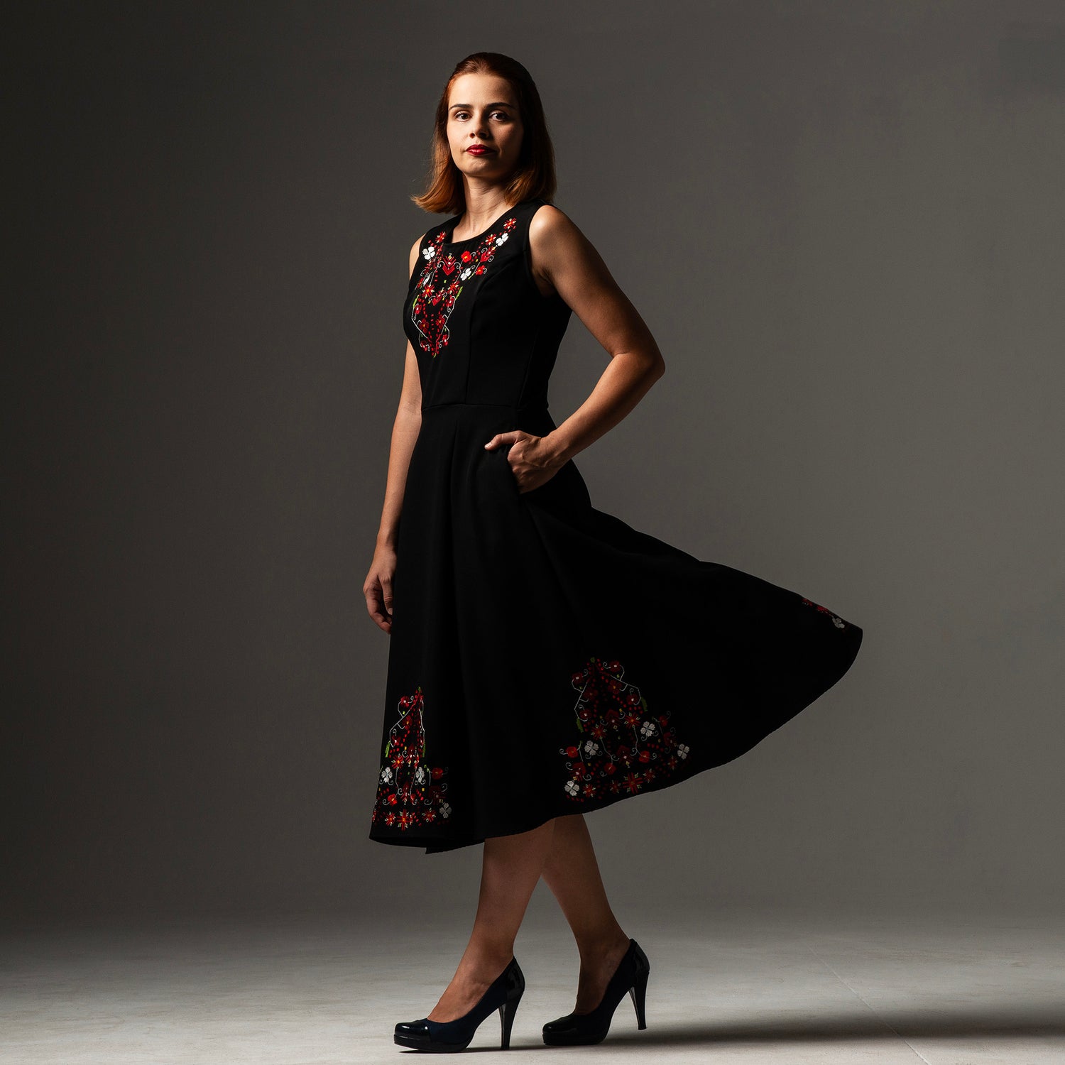 Dress with Samokov embroidery