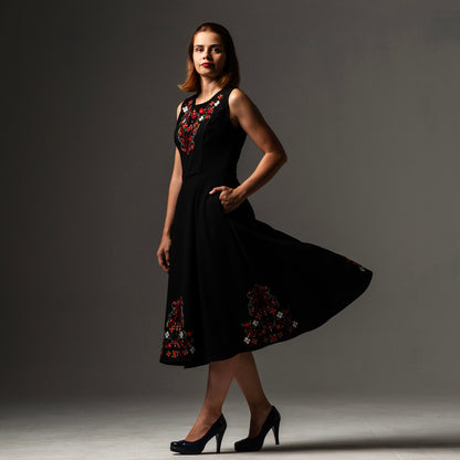 Dress with Samokov embroidery