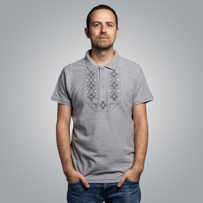 T-shirt with collar &quot;Gizdav&quot;