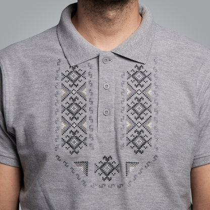 T-shirt with collar &quot;Gizdav&quot;