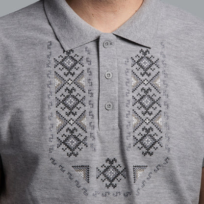 T-shirt with collar &quot;Gizdav&quot;
