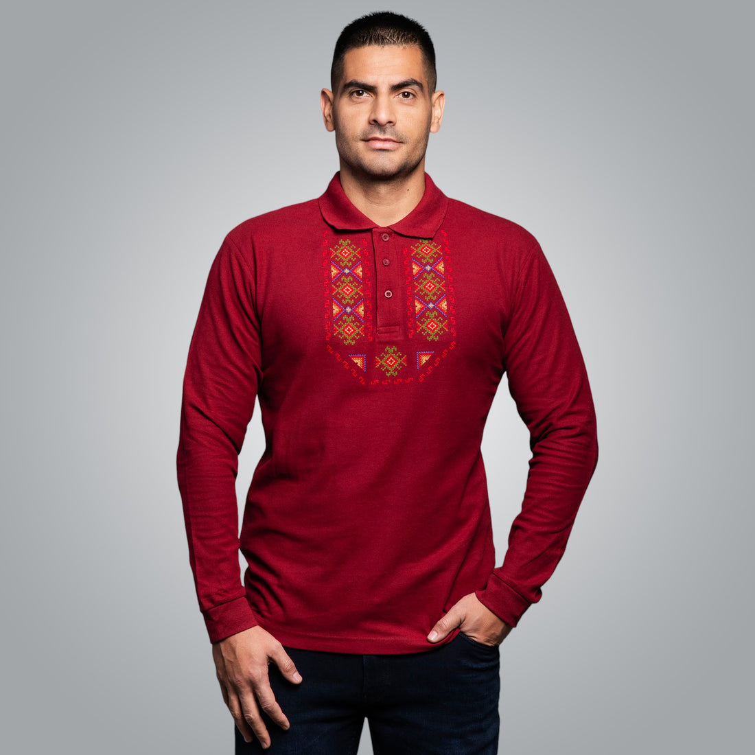 T-shirt with collar &quot;Gizdav&quot;
