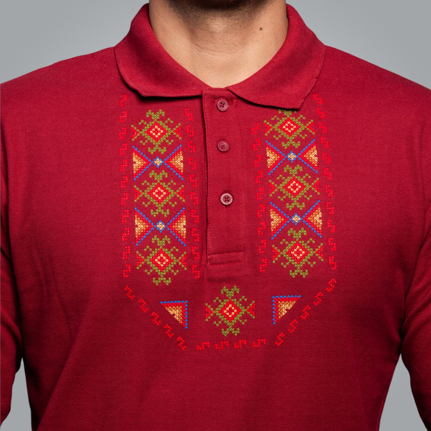 T-shirt with collar &quot;Gizdav&quot;