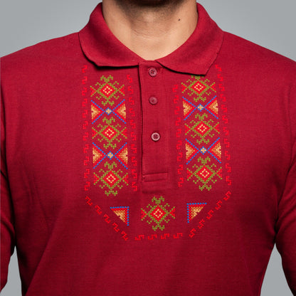 T-shirt with collar &quot;Gizdav&quot;