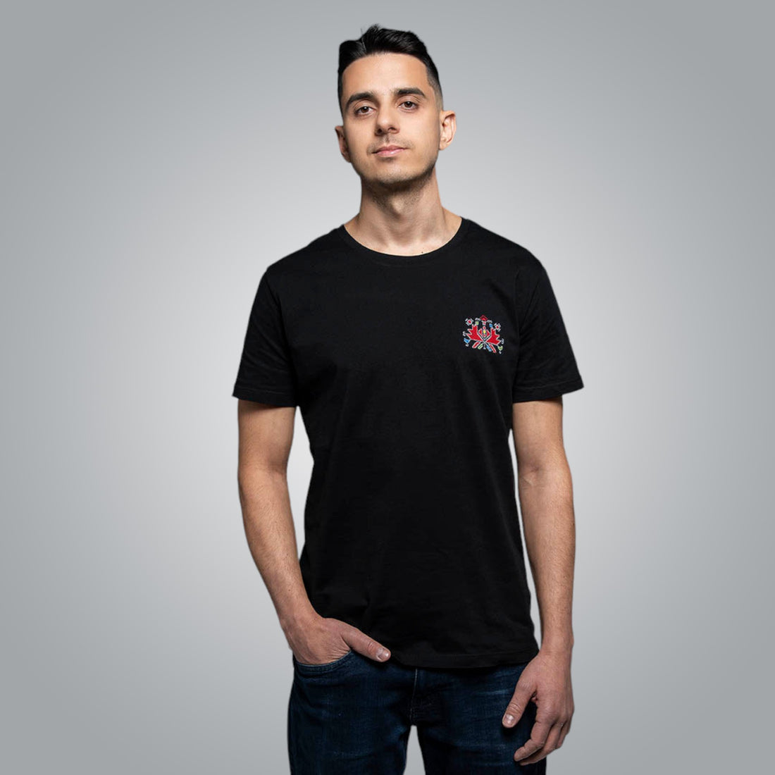 T-shirt with embroidery detail &quot;I am&quot;