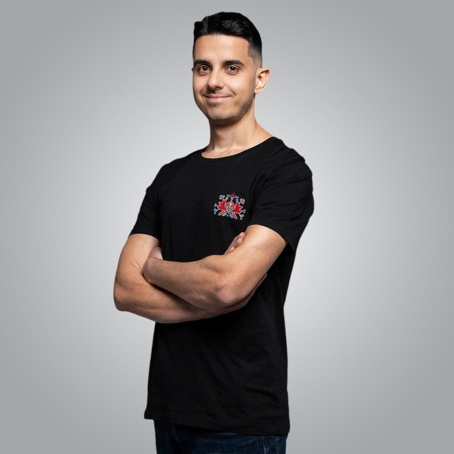 T-shirt with embroidery detail &quot;I am&quot;