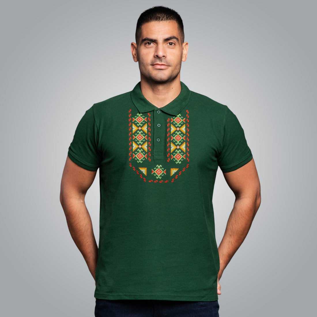 T-shirt with collar &quot;Gizdav&quot;