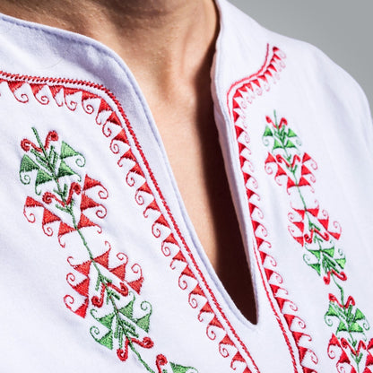 V-neck t-shirt with Shopsko motifs