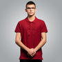 Men's t-shirt with collar Burgasko embroidery