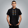 Men's t-shirt with Burgasco embroidery collar