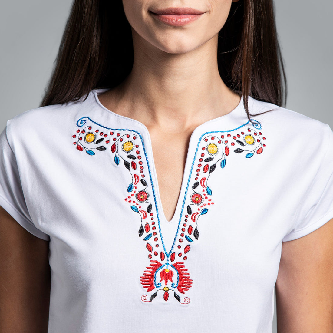 V-neck T-shirt &quot;Fertility&quot;