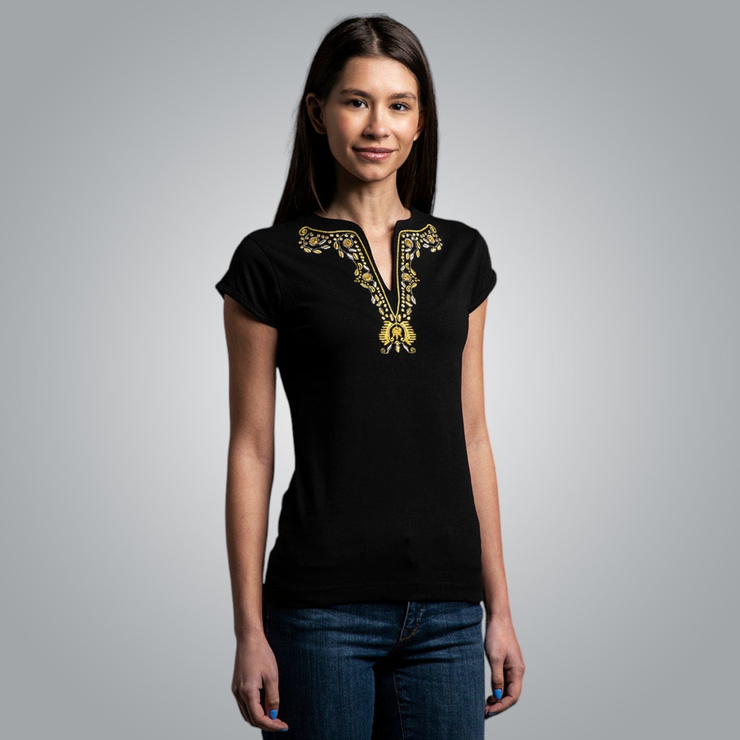 V-neck T-shirt &quot;Fertility&quot;