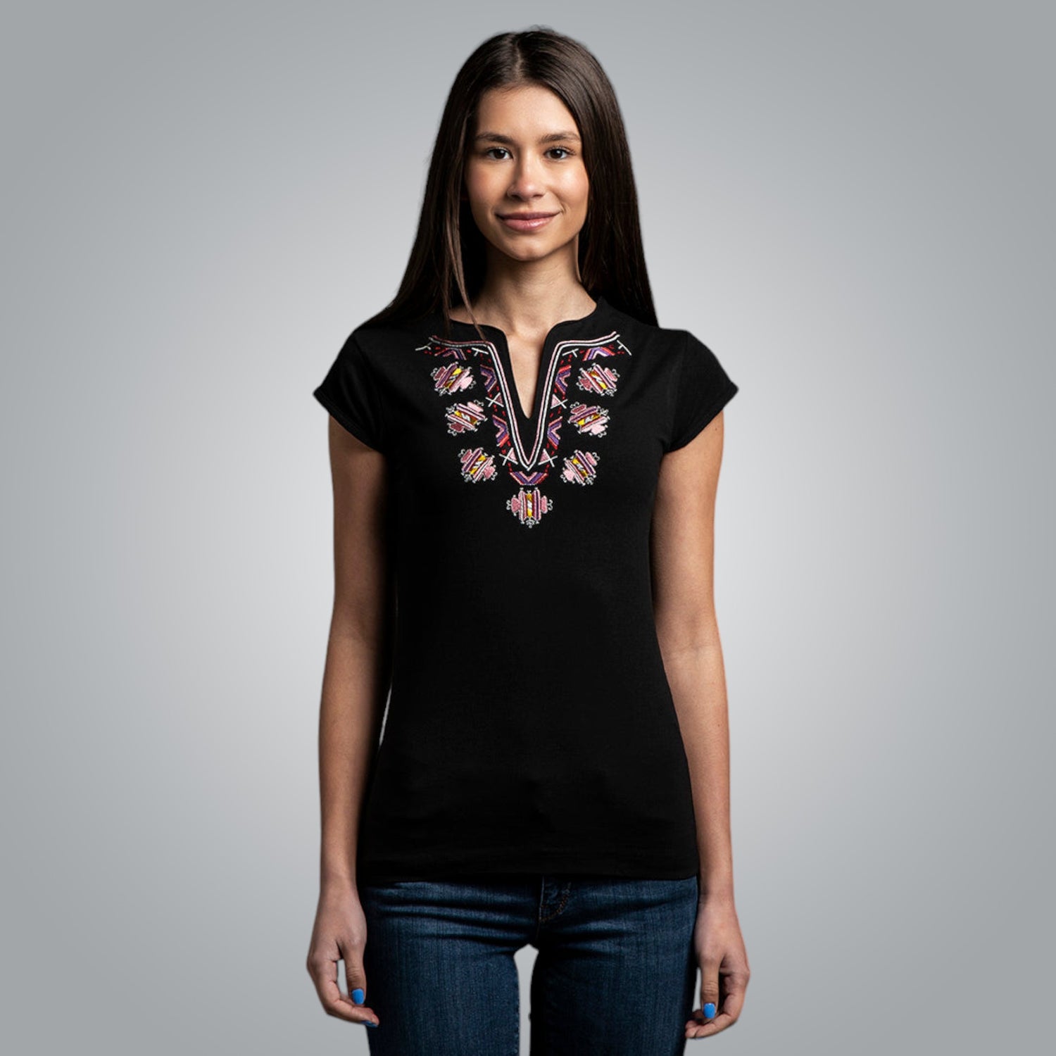 V-neck T-shirt &quot;from Shopluka&quot;