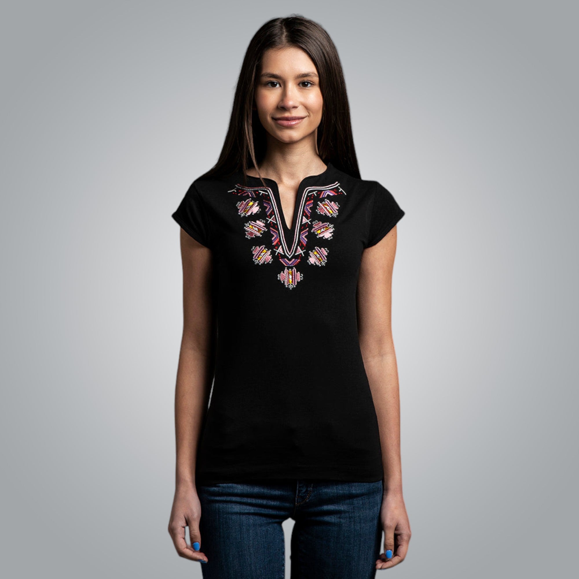 V-neck T-shirt &quot;from Shopluka&quot;