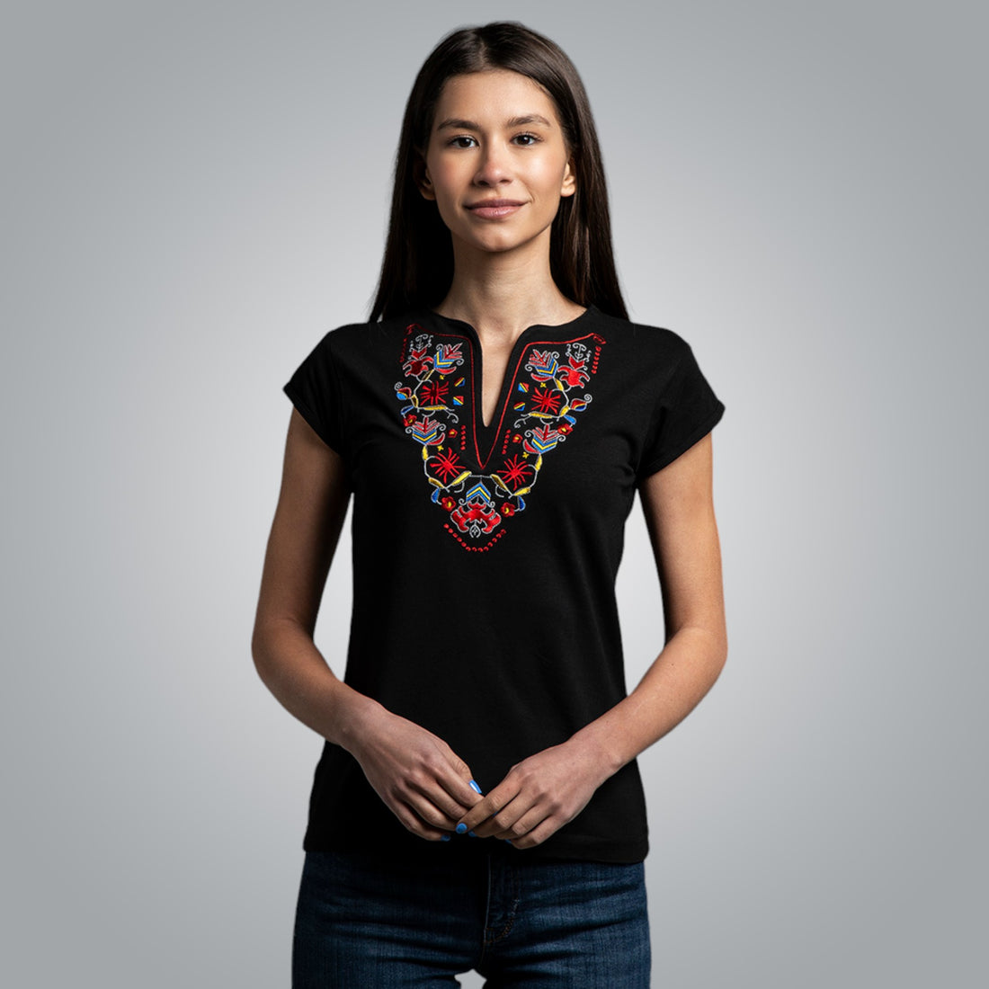 V-neck T-shirt - &quot;Samokovska&quot;