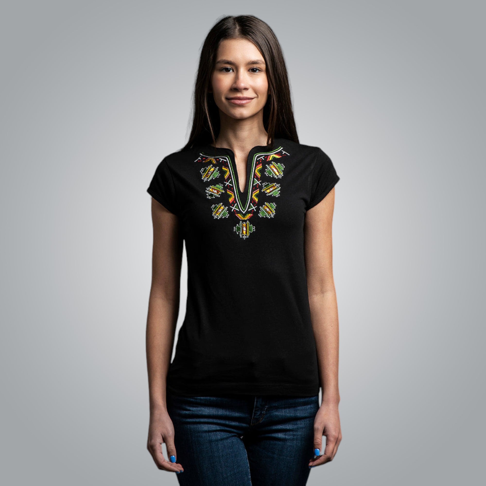 V-neck T-shirt &quot;from Shopluka&quot;