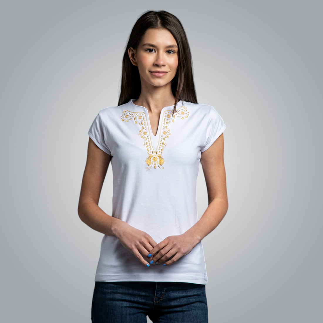 V-neck T-shirt &quot;Fertility&quot;