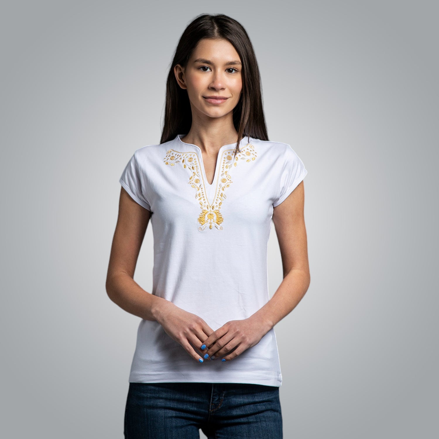 V-neck T-shirt &quot;Fertility&quot;