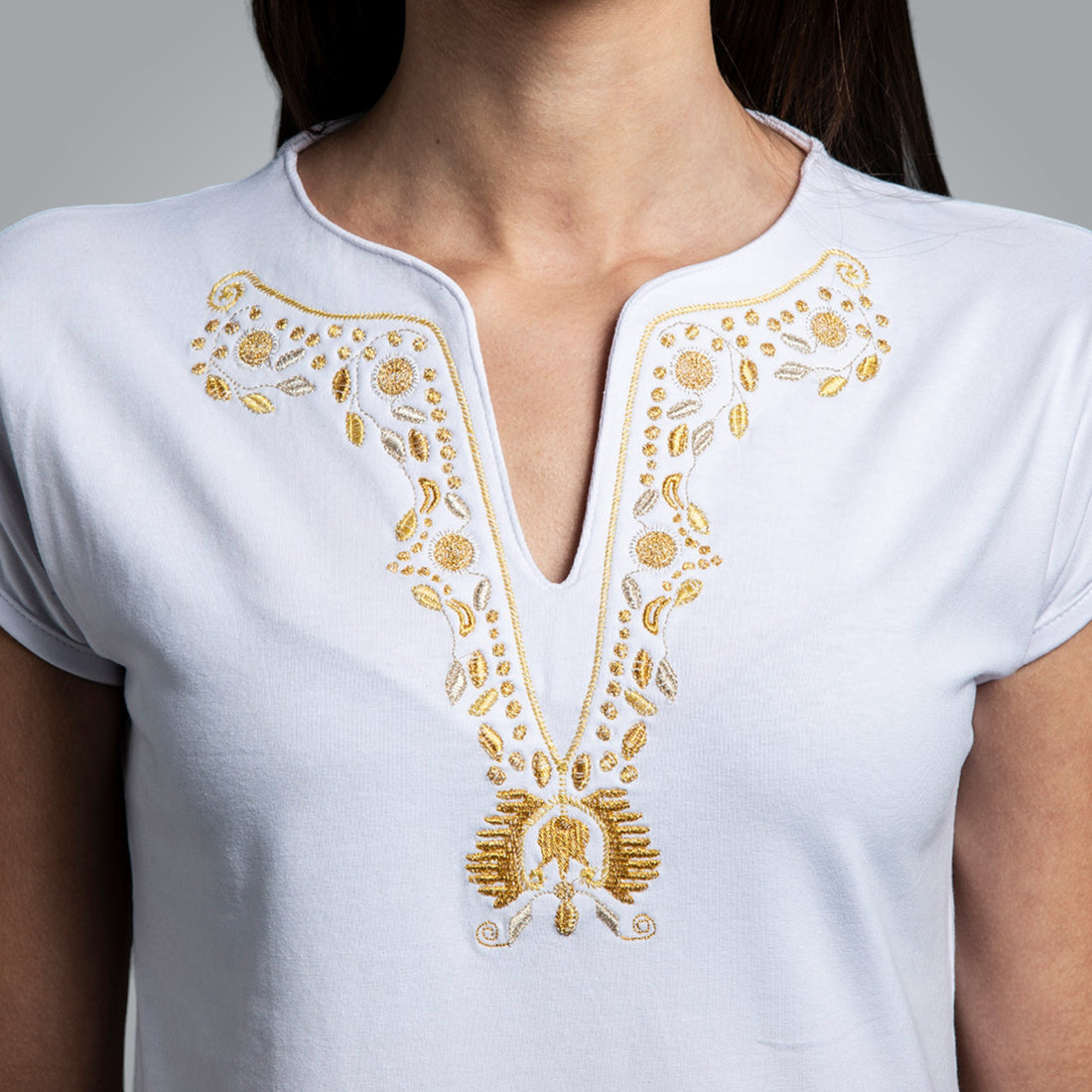 V-neck T-shirt &quot;Fertility&quot;
