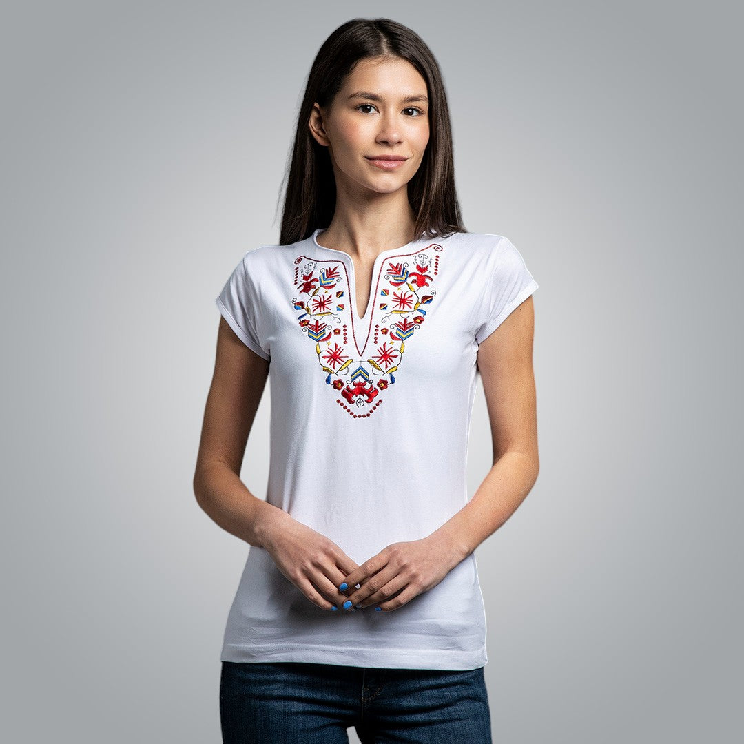 V-neck T-shirt - &quot;Samokovska&quot;