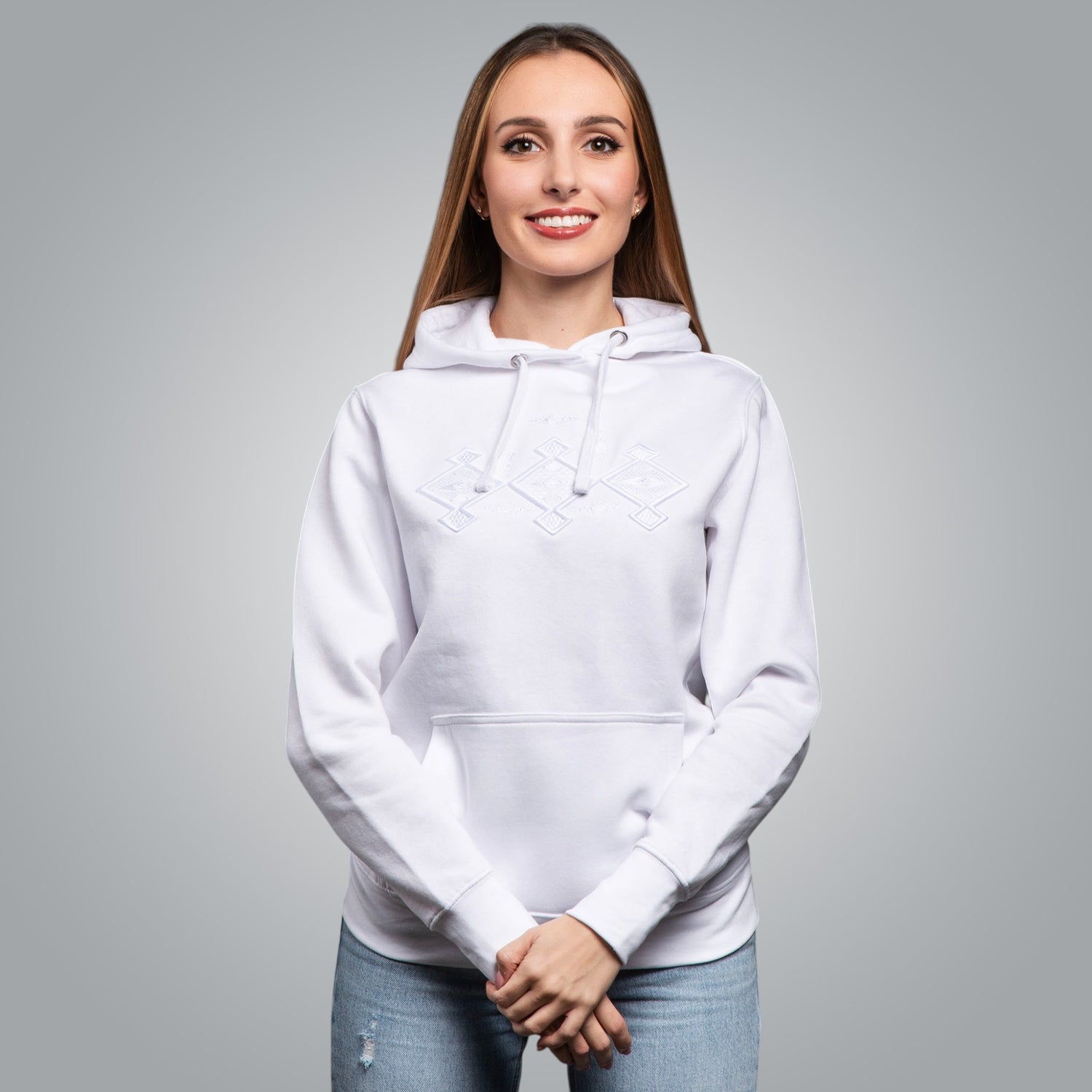 Blouse with hood &quot;Kanatitsa&quot; 3D