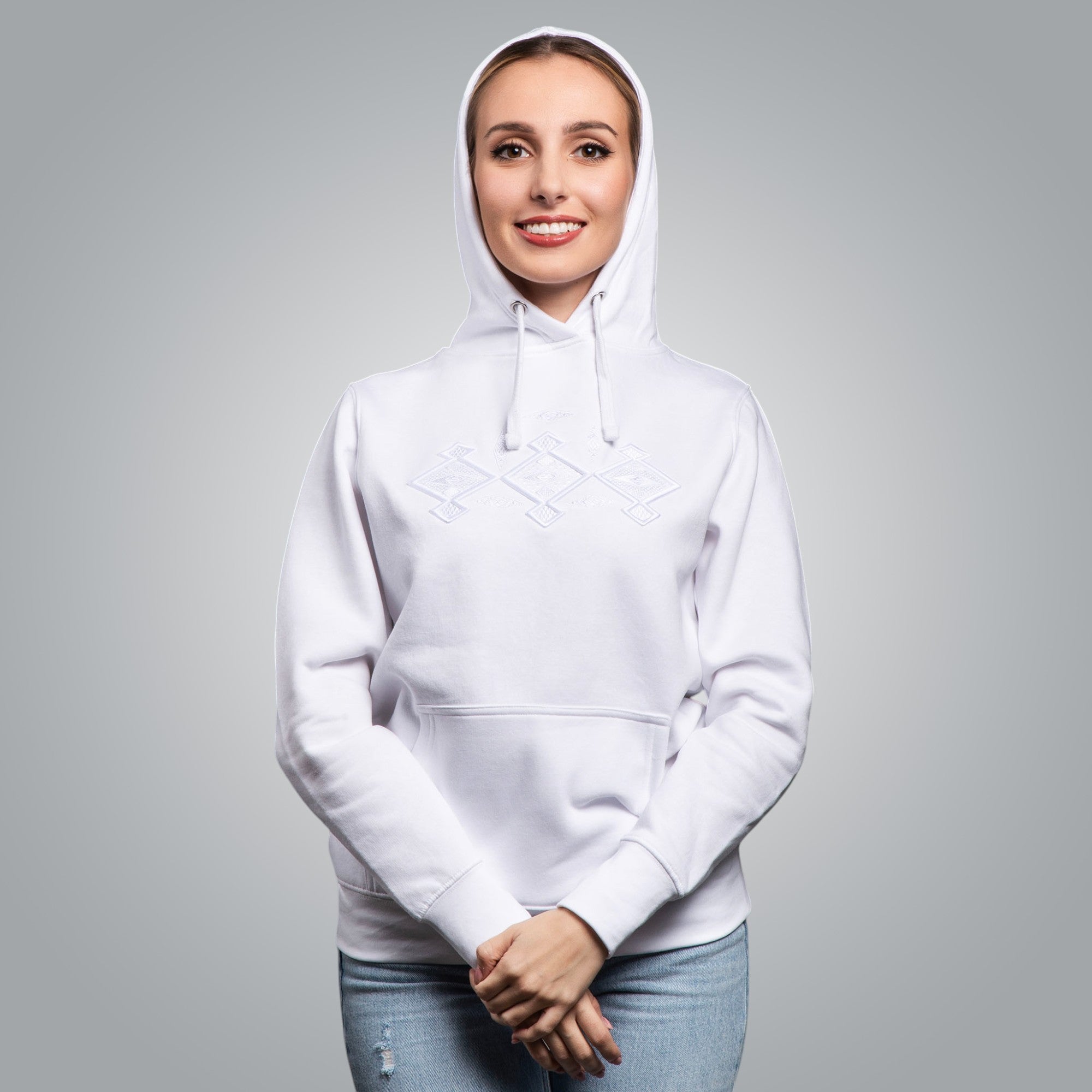 Blouse with hood &quot;Kanatitsa&quot; 3D