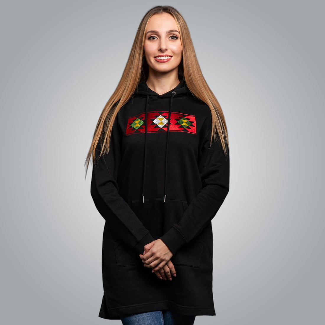 Long hooded blouse &quot;Kapanska&quot;