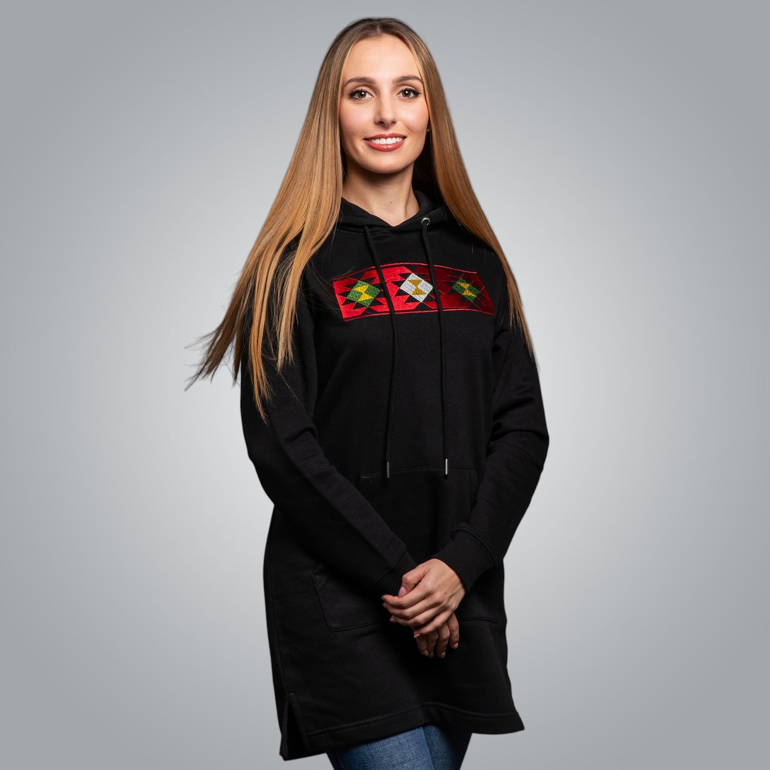 Long hooded blouse &quot;Kapanska&quot;