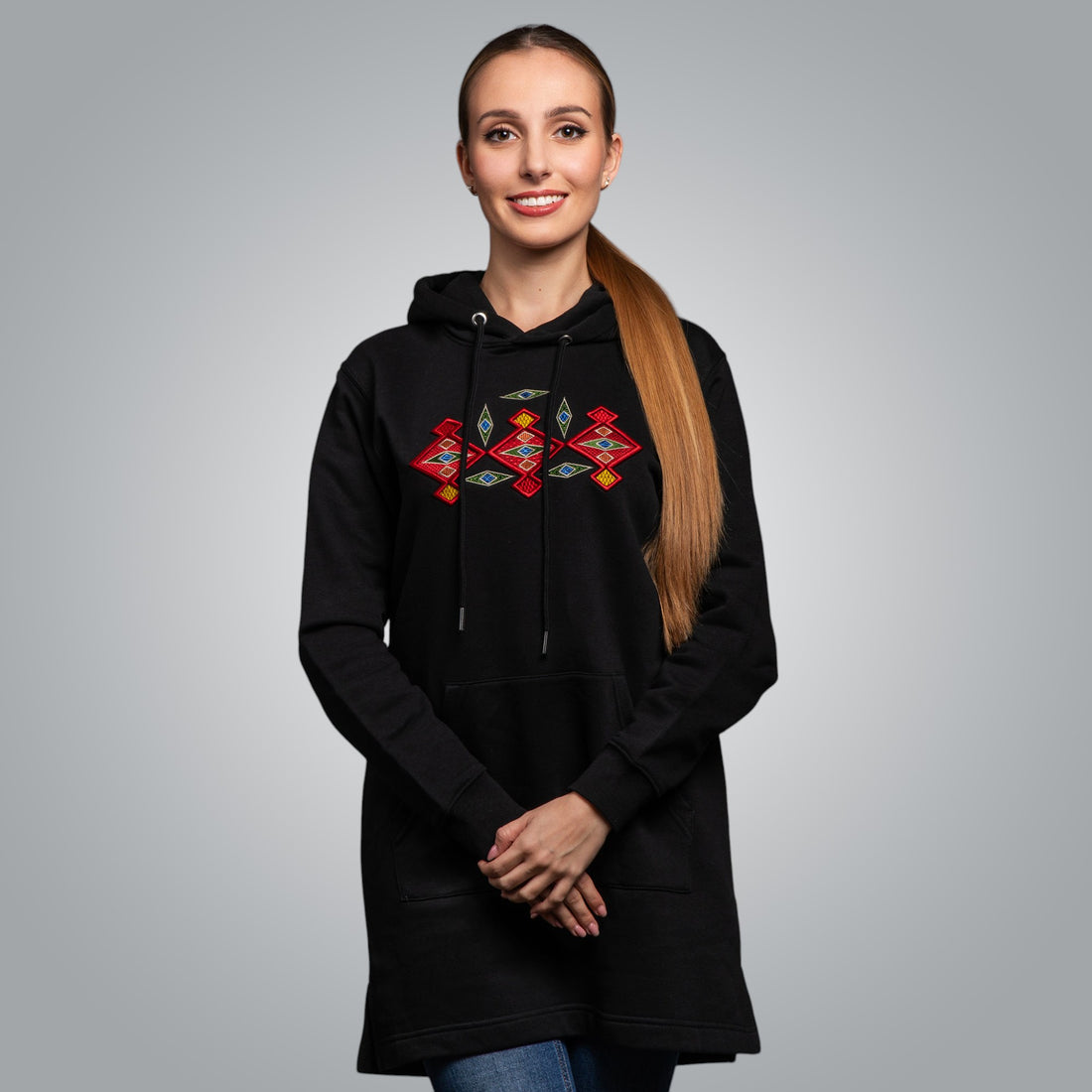 Long hooded blouse &quot;Kapanska&quot;