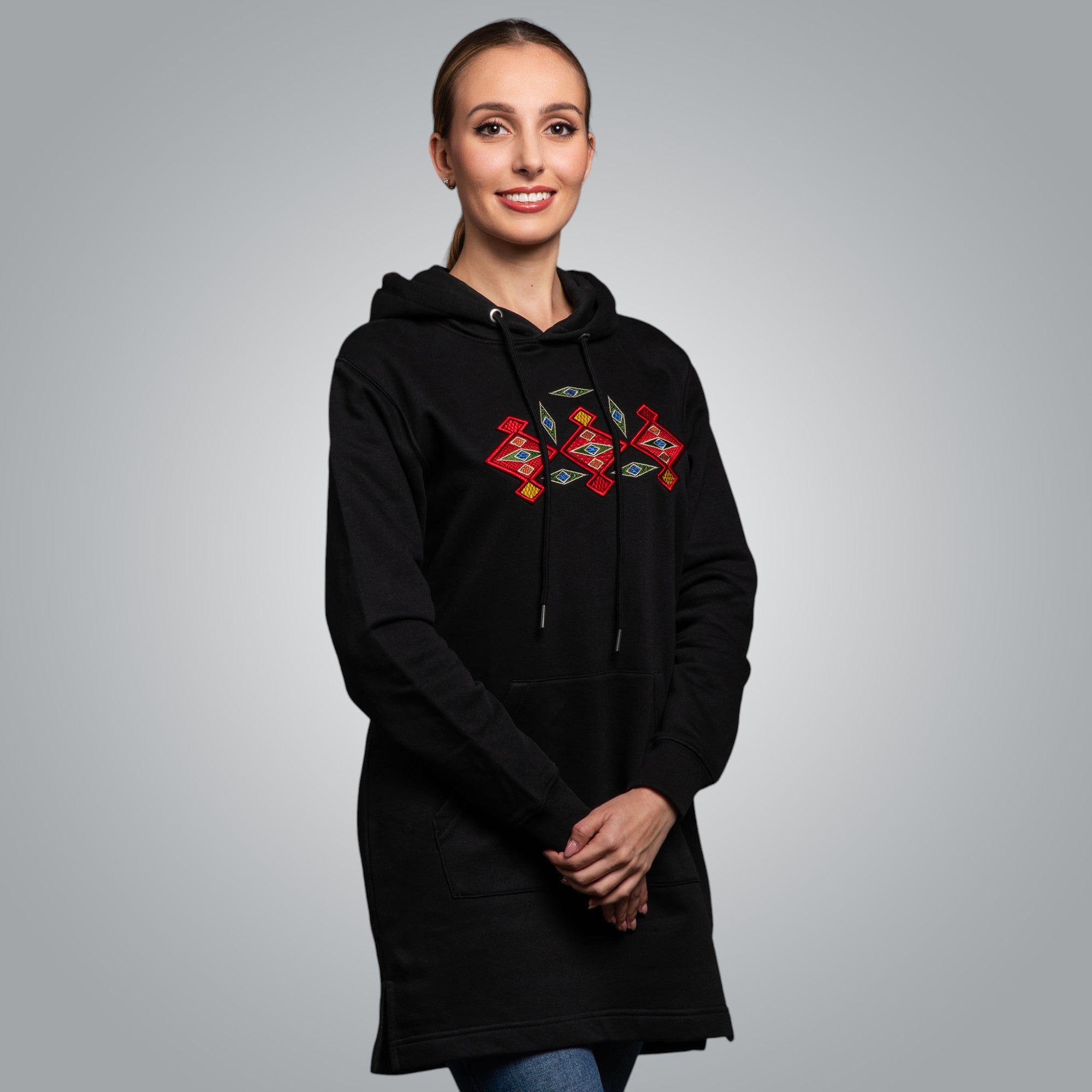 Long hooded blouse &quot;Kapanska&quot;