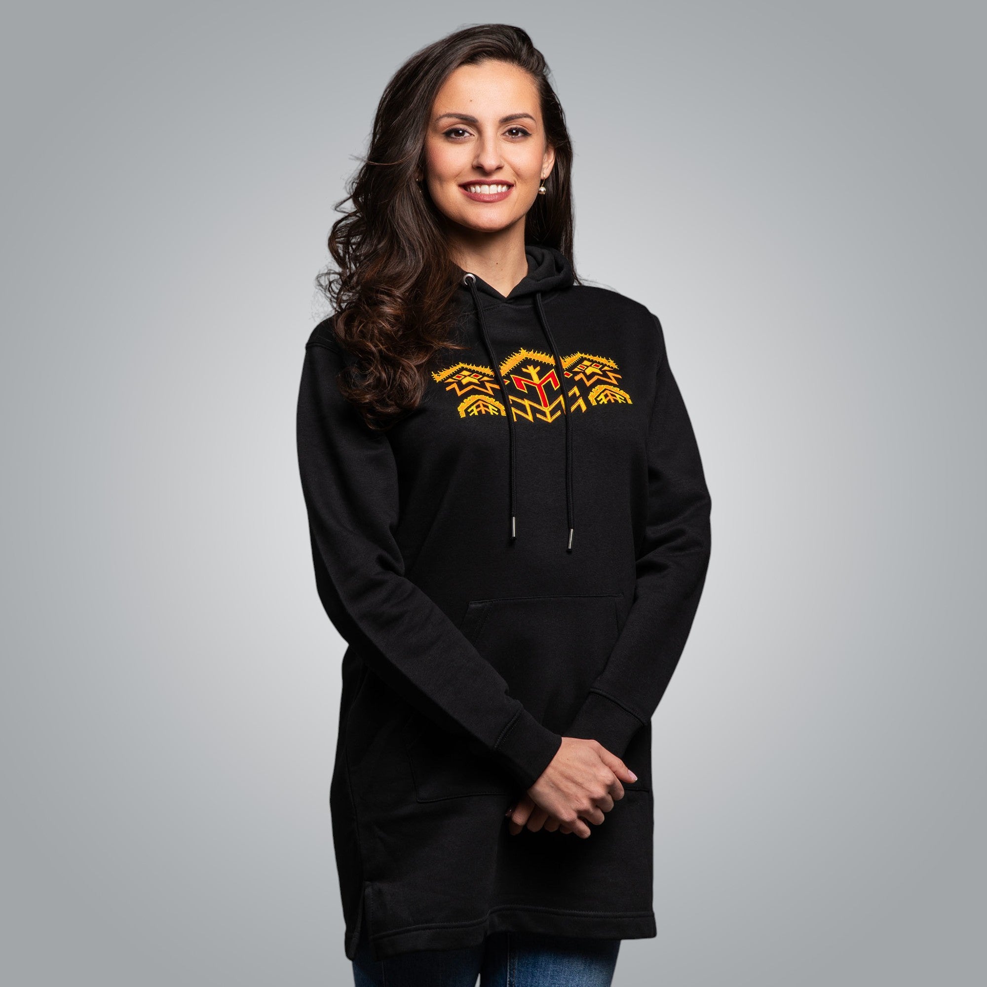 Long hooded blouse &quot;Kapanska&quot;