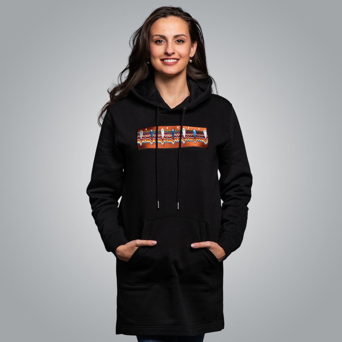 Long hooded blouse &quot;Kapanska&quot;