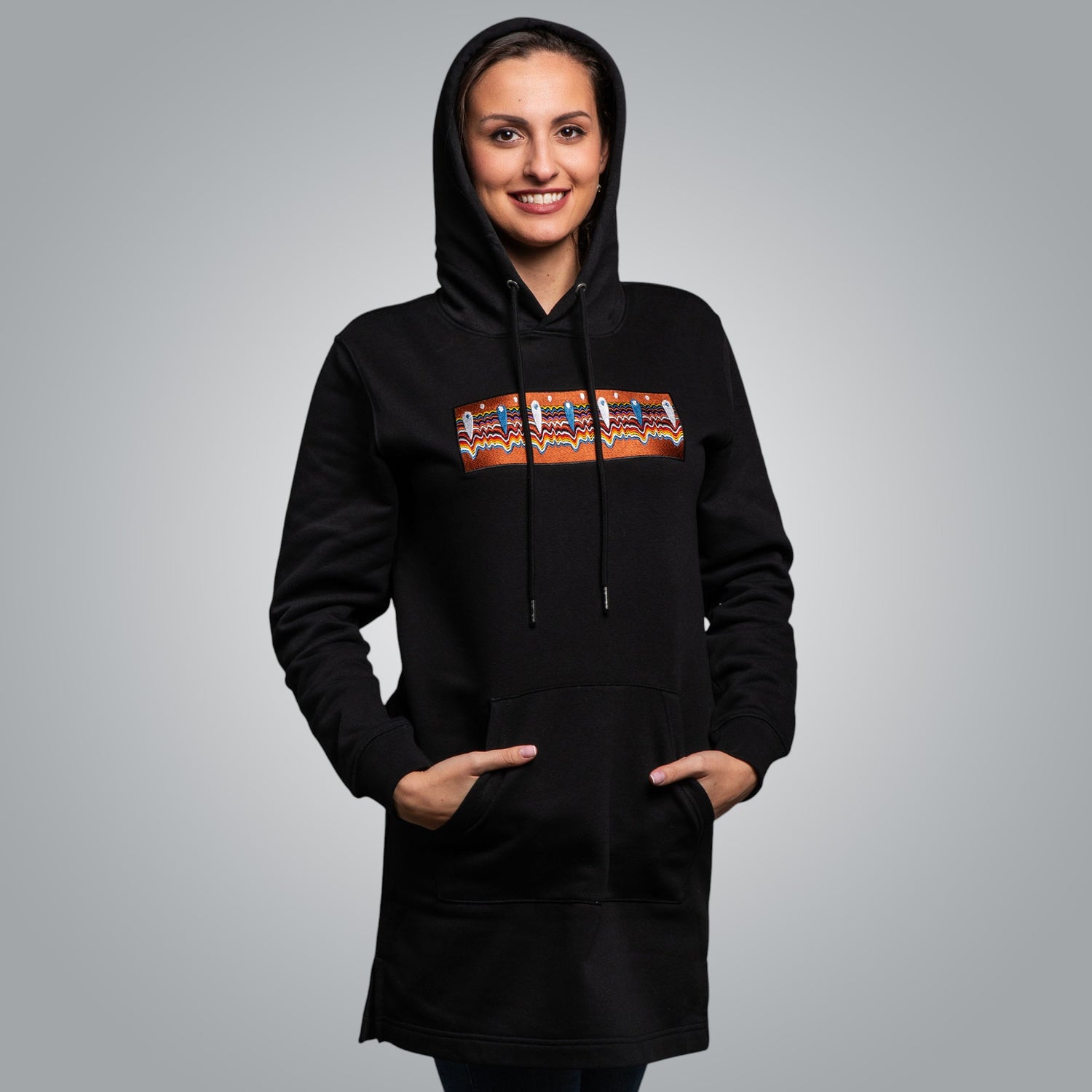 Long hooded blouse &quot;Kapanska&quot;