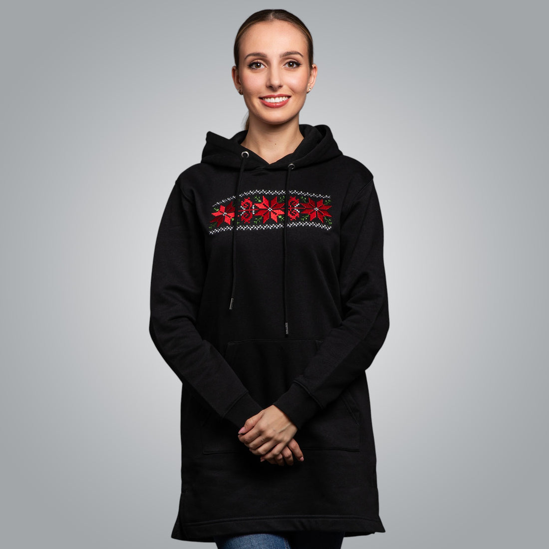 Long hooded blouse &quot;Kapanska&quot;