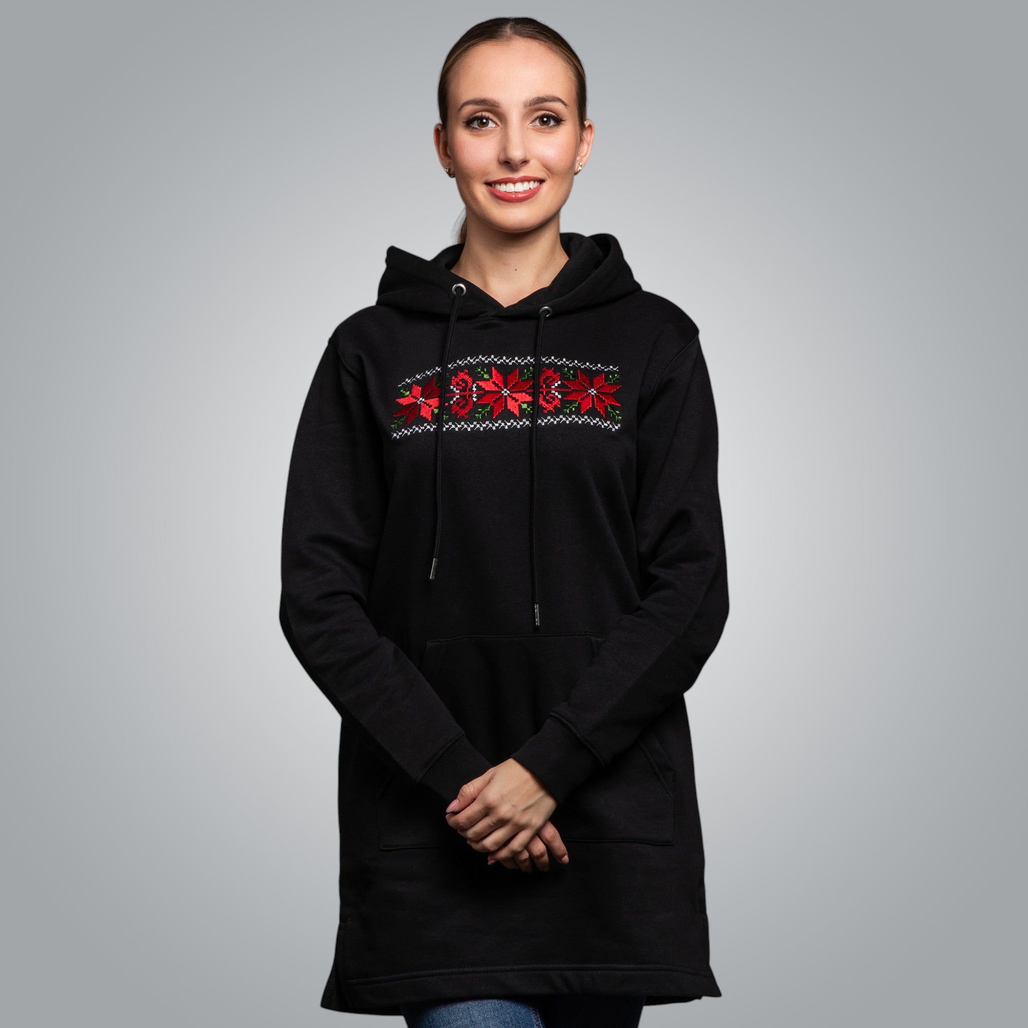 Long hooded blouse &quot;Kapanska&quot;