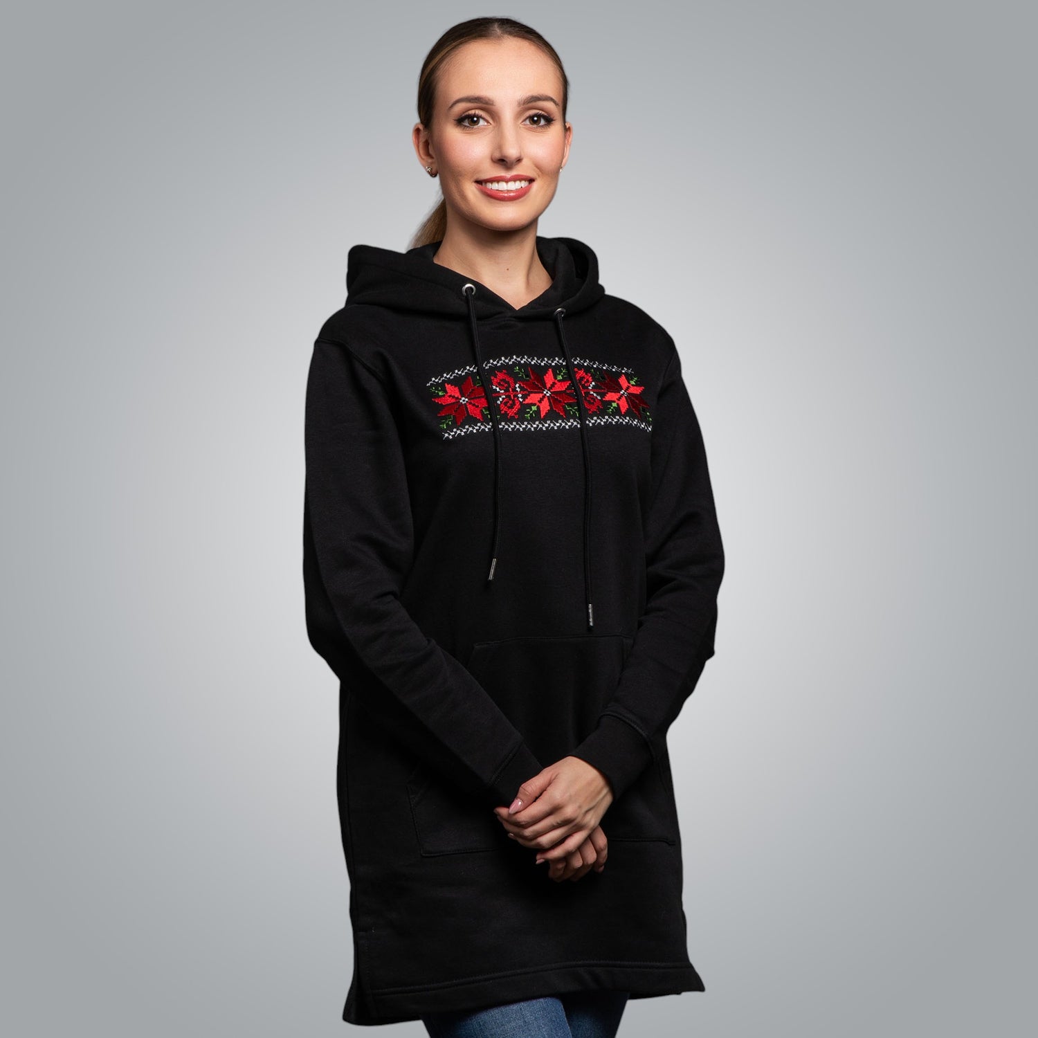Long hooded blouse &quot;Kapanska&quot;