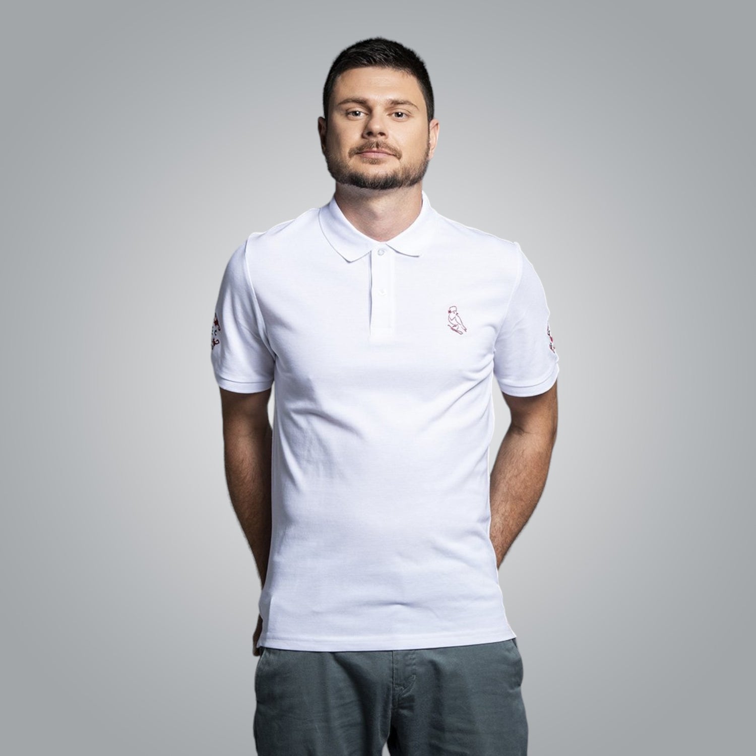T-shirt with collar &quot;Bukranius&quot; 