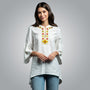 Women's shirt with embroidery made of Elhovski fabric