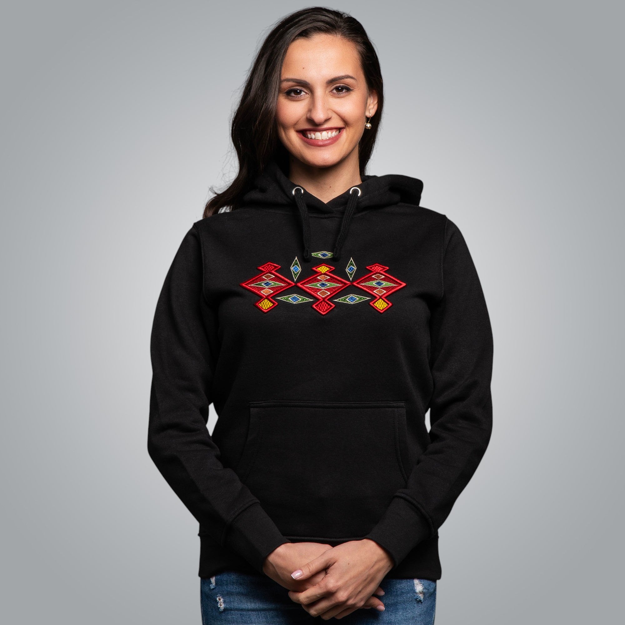 Blouse with hood &quot;Kanatitsa&quot; 3D