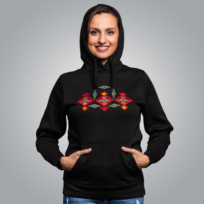 Blouse with hood &quot;Kanatitsa&quot; 3D