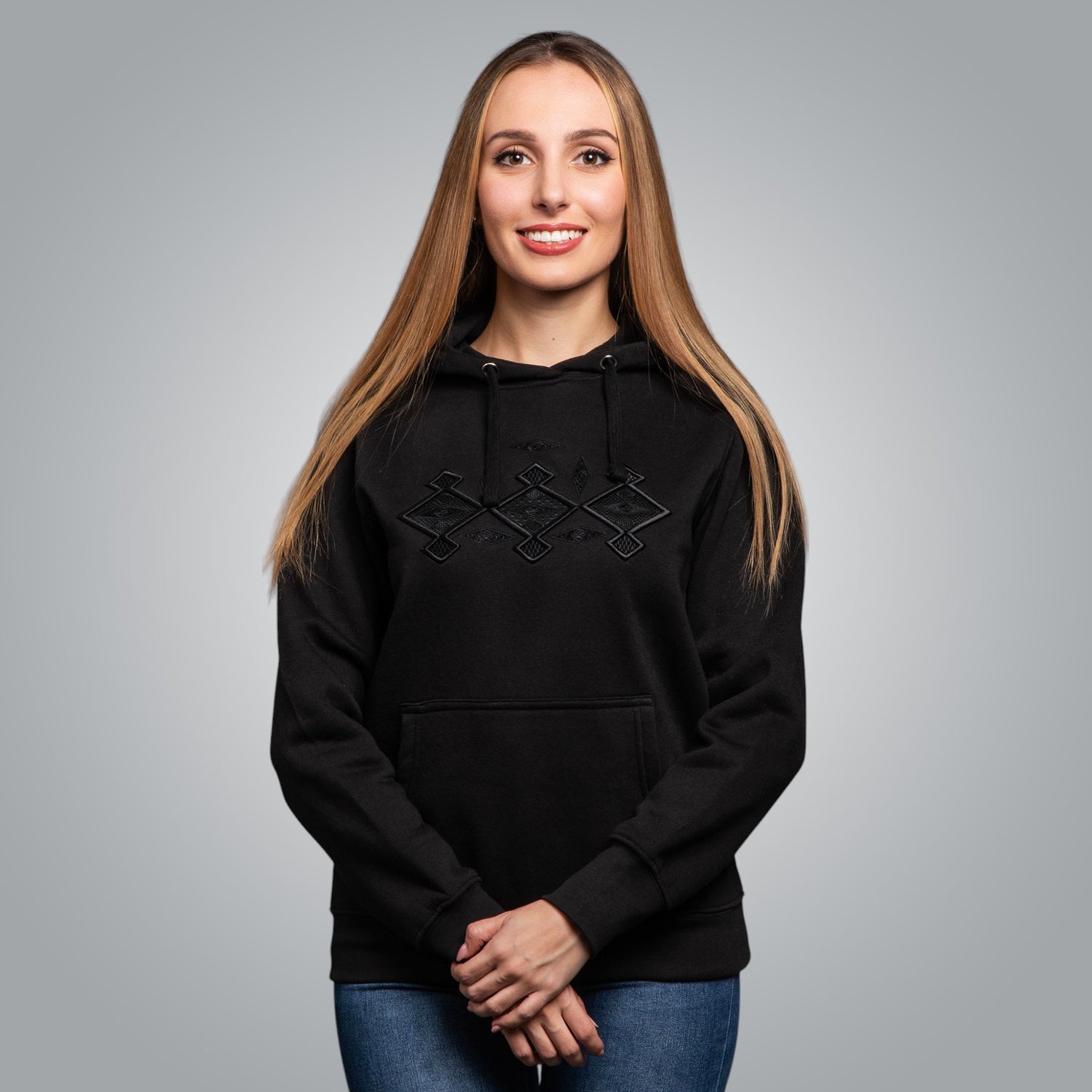 Blouse with hood &quot;Kanatitsa&quot; 3D