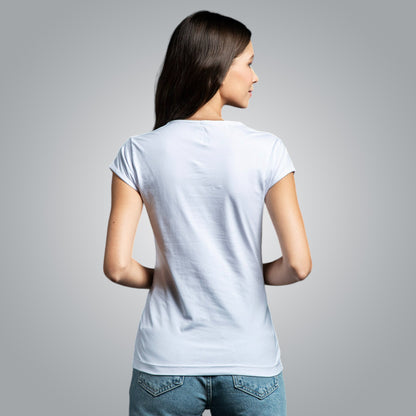 V-neck t-shirt with Shopsko motifs