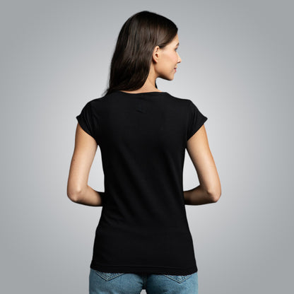 V-neck t-shirt with Shopsko motifs