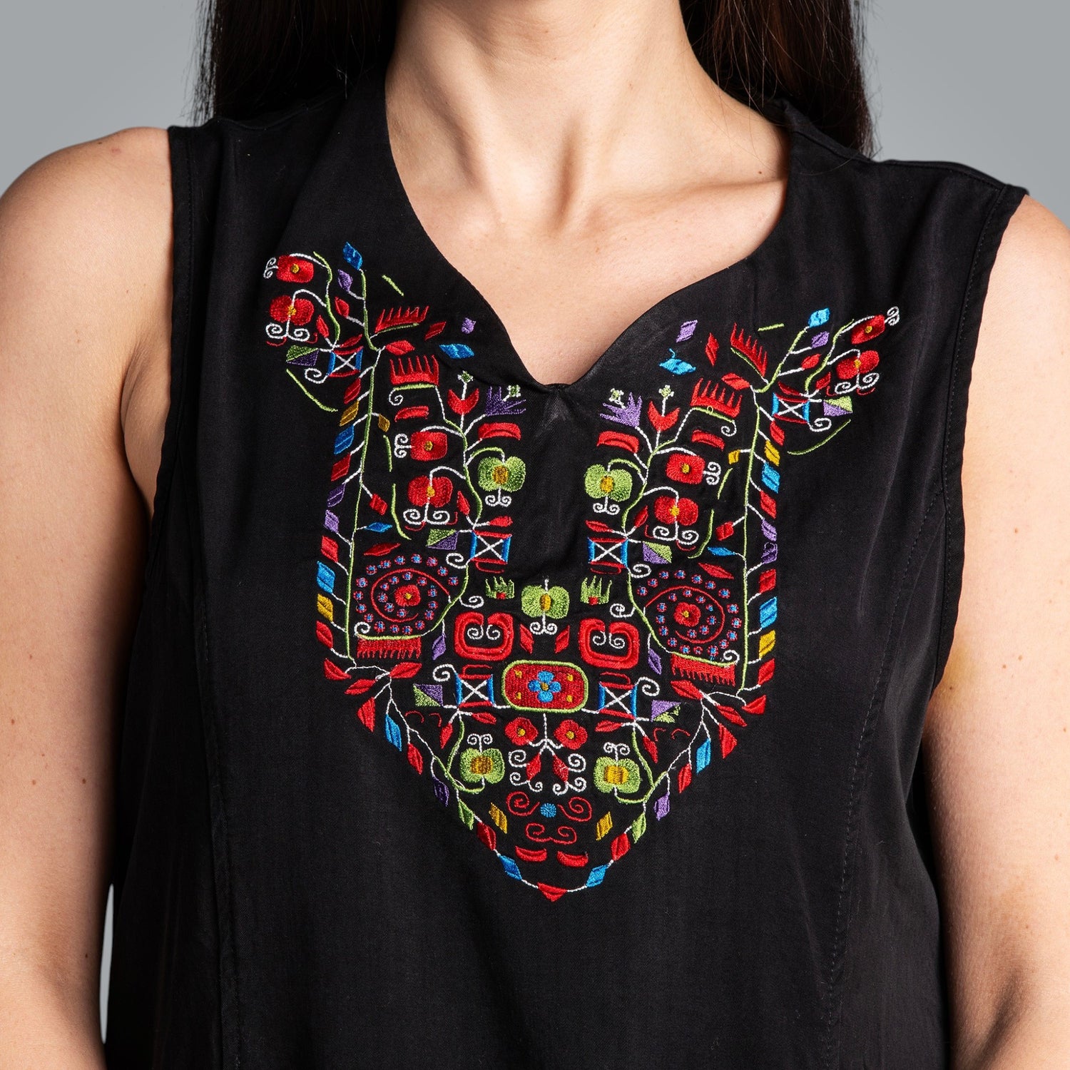 Dress with Samokov embroidery