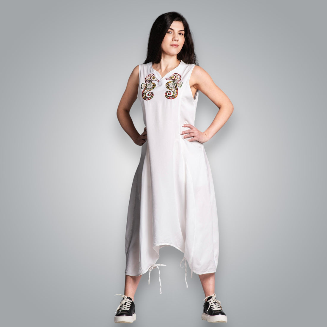 Dress with Samokov embroidery